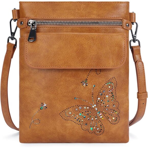 Versatile Women's Crossbody Bag in Vegan Leather—Adjustable & Organized Design - Picture 1 of 7